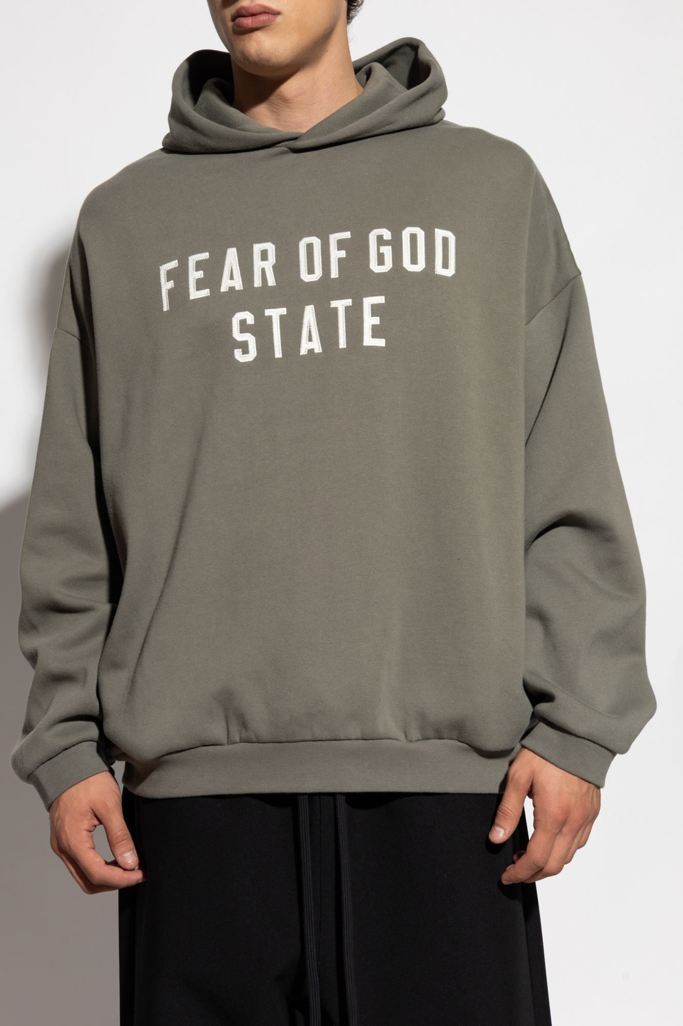 トップス FEAR OF GOD ESSENTIALS STATE HOODIE M Fear of God State Essentials Pullover Hoodie Sweatshirt